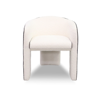 Fauteuil lounge en bois rembourré pour hall d'hôtel