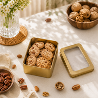 Boîtes cadeaux en chocolat personnalisées, boîtes en métal, emballage avec couvercle rabattable, boîte à chocolat de qualité supérieure, récipient pour bonbons, desserts et cadeaux