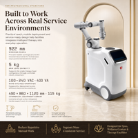 Robot de massage intelligent à tête unique ZCH, bras robotique multi-axes avec modes manuel et automatique pour centre de bien-être et spa commercial