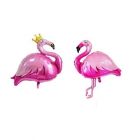 Nouveauté : Grand ballon en aluminium en forme de flamant rose, ballon tropical géant pour la décoration de fêtes d'anniversaire et de mariages