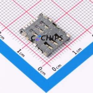 NANO SIM XG6P H1.35 SIM Card Connector SMD Connector Flip Cover Type Nano SIM Card Card Holder 1.45mm - Product Image 2