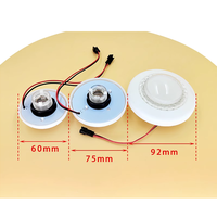 62MM 76mm 85MM 92MM Büyük Yuvarlak RGB Işıklı Yanıp Sönen Düğme, Atari Oyun Makineleri için