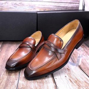 Zapatos de cuero genuino para hombre de alta calidad, al por mayor y personalizables, con tratamiento, zapatos de vestir casuales de cuero para hombre y Oxfords. - Product Image 2