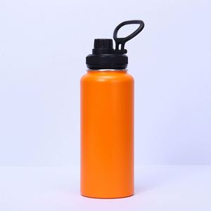 Logo personnalisé 16oz 25oz 32oz Sublimation acier inoxydable double paroi Macaron coloré sport large bouche bouteille d'eau - Product Image 2