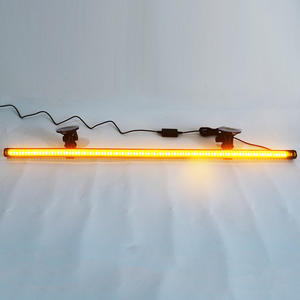 Barre lumineuse LED ambre flexible de 84 cm (<span class=keywords><strong>33</strong></span> pouces) pour véhicule, clignotant d'urgence, 12V 24V, style pare-brise, modèle d'avertissement, chargeur - Product Image 2