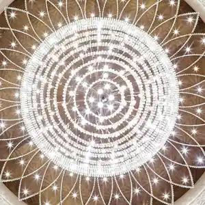 Moderne benutzer definierte Fünf-Sterne-Hotels in Paris Frankreich große Unterputz Kristall beleuchtung riesigen Hotel Kronleuchter