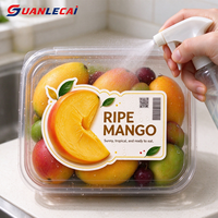 Étiquettes personnalisées pour emballages de fruits, autocollants découpés à la forme pour aliments frais, étiquettes imperméables à forte adhérence pour mangue, myrtille, cerise