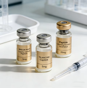 Etiqueta Adhesiva de Papel Impermeable con Etiqueta Dorada Personalizada para Botellas de Péptidos, Estampado en Caliente, Grado Alimenticio - Product Image 6