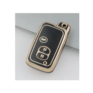 Offre Spéciale de haute qualité doux étanche facilement installer tpu porte-clés accessoires de couverture pour Toyota 3 boutons étui à clés de voiture
