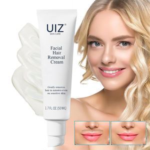 Crème dépilatoire pour le visage à l'huile de noix de coco à l'aloe vera Crème dépilatoire douce et non irritante pour le visage pour femme Lèvre supérieure et menton - Product Image 1