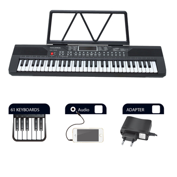 子供音楽楽器おもちゃ電子オルガン61キーキーボード楽器