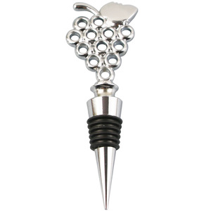 Grape Shape Zinc Alloy Wine Bottle Stopper With Rubber Seal For Red Wine Bottles - Product Image 5