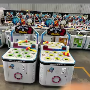2 người chơi tương tác trẻ em đồng tiền hoạt động whack một nốt ruồi trò chơi Arcade Máy đánh búa trò chơi máy - Product Image 1
