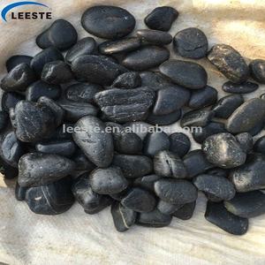 China <strong>Cheap</strong> <strong>Garden</strong> Decoration Black Polished Thin Pebble <strong>Stone</strong> - Product Image 4