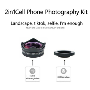 Objectif macro pour smartphone 2 en 1, mise au point manuelle, sans distorsion, clip 17 mm, prise de vue <span class=keywords><strong>photo</strong></span> et vidéo, OEM iPhone - Product Image 3