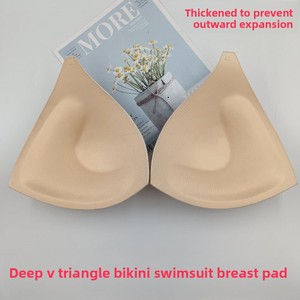 Cuscinetti Triangolari in Spugna Spessa per Reggiseno da Competizione, Imbottiture <span class=keywords><strong>Push</strong></span>-<span class=keywords><strong>Up</strong></span> Modellate per Bikini # 803 - Product Image 3