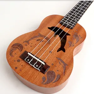 Oem Custom Graveren Ontwerp Ukulele Bedenker