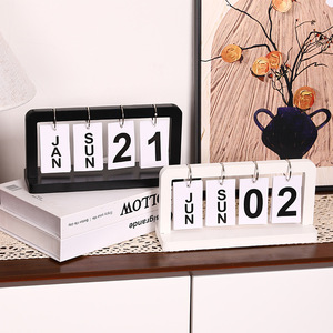 Calendario de escritorio de madera Mystic Arts, organizador de escritorio moderno, decoración para el hogar y la oficina, regalo para uso diario - Product Image 3