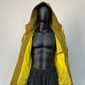 Chaquetas con Capucha para Hombre, Ecológicas, de Secado Rápido, para Senderismo al Aire Libre, Tejido Transpirable con Efecto Tejido y Cierre de Cremallera - Product Image 6