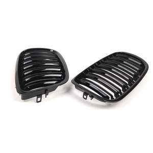 Nouvelle calandre noire brillante à double ligne pour X5 E70, aérations de moteur, remplacement de pare-chocs en plastique ABS, origine Jiangsu - Product Image 1