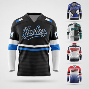 Op maat gemaakte ijshockeytruien voor jeugd- en volwassen hockeyteams, voor teamcompetities en wedstrijden, detailhandel, groothandel en teambestellingen - Product Image 1