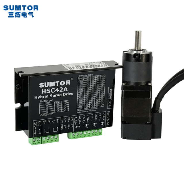 SUMTOR NEMA 11 28mm Closed-loop Planetary Gear Stepper Motor Integrated Gearbox Encoder 1.2A 12N.cm Multiple Gear Ratios Mini