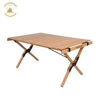 Tables pliables d'extérieur en bois, meubles de pique-nique de Camping, lot de pièces, avec connecteur en argent