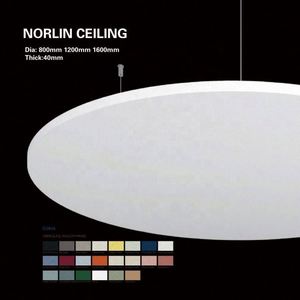 Panneaux acoustiques de plafond en laine de verre, cheminée, salon, absorption acoustique, suspendus, acoustiques, 256 RAL, faux plafond de bâtiment - Product Image 6