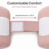 Oreiller de grossesse en coton 3D Air Mesh, rectangulaire, réglable, pour le soutien du corps, anti-bactérien, écologique, pour le ventre et le dos - Vente en gros