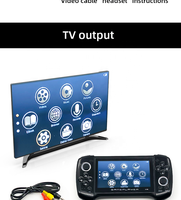 Consola de Videojuegos Portátil X18 Plus, Pantalla HD de 4.3 Pulgadas, 8 GB, Reproductor de Juegos Retro, MP5, TV, Música, Videojuegos
