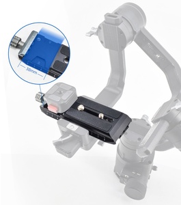 Support de plaque de dégagement rapide antidérapant de haute qualité avec vis de 1/4 "pour <span class=keywords><strong>stabilisateur</strong></span> DJI <span class=keywords><strong>Ronin</strong></span> S/RS3/RS2/<span class=keywords><strong>RSC2</strong></span>/WBS - Product Image 1