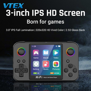 Console de jeu portable classique avec écran carré IPS de 3,0 pouces, processeur Allwinner <span class=keywords><strong>C200</strong></span>, 64 Mo de RAM, 128 Go de stockage extensible par carte TF, 10 émulateurs, corps métallique - Product Image 2