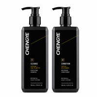 Shampoo à la caféine, au palmier nain et à la biotine pour la perte de cheveux, formule naturelle végane pour cuir chevelu sec et irrité et cheveux clairsemés, avec soin du cuir chevelu