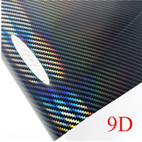 Film vinyle carbone 3D-6D 9D auto-adhésif imperméable à changement de couleur pour voiture et moto, accessoires de tuning automobile de luxe