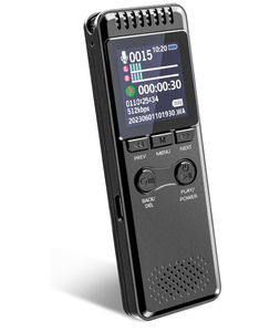 Voor Amazon 32Gb Nieuwe Digitale Voice Recorder 80 Uur Opname Meerdere Talen Groot Kleurenscherm Een Klik Audiorecorder