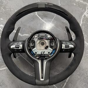 Volant sport en alcantara forgé avec écran LED pour <span class=keywords><strong>BMW</strong></span> <span class=keywords><strong>M3</strong></span> F80 M4 F82 E90 E91 E92 X5 F15 X6 F16 F10 F30 F32 F36 - Product Image 1