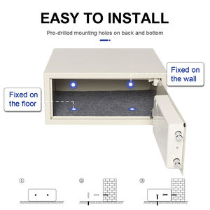 Tùy chỉnh an ninh ẩn miễn phí đứng kỹ thuật số Khóa điện tử Khóa vân tay két cho khách sạn - Product Image 5