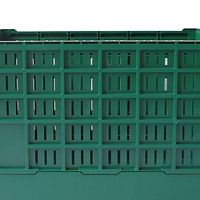 Caisse de transport en plastique pliable, empilable, ventilée, recyclable, de haute qualité, Tourtop KN604040W-S