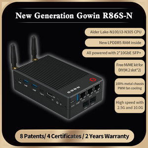 Gowin R86S-N100B tường lửa <span class=keywords><strong>Router</strong></span> tất cả trong một <span class=keywords><strong>Mini</strong></span> <span class=keywords><strong>PC</strong></span> với Intel N100/n305 16GB 32GB Ram 2*10G SFP + 3 * 2.5gbe pfsense thiết bị - Product Image 4