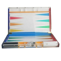 Ensemble de jeu de backgammon en acrylique Offre Spéciale, luxe lucite backgammon pour jeu de table
