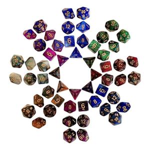 Juego de Dados Galácticos Estrellados de 7 Piezas al por Mayor para Juegos de Mesa D&D RPG - Product Image 2