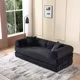 Sofá Cama Plegable en Forma de L, Moderno, con Asientos Profundos, Relleno de Esponja de Látex de Alta Densidad, Diseño Minimalista, No Requiere Ensamblaje