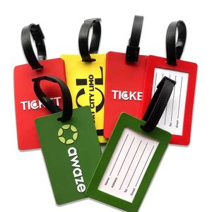 Étiquettes de bagages de voyage en PVC personnalisées avec logo de mariage imprimé en caoutchouc souple, vente en gros, très demandées - Product Image 4
