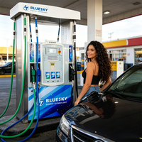 Distributeur de carburant robuste BLUESKY pour station-service en Bolivie, structure solide, pompe à essence et diesel 220V/380V pour environnements difficiles