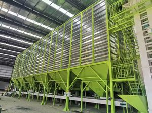 <span class=keywords><strong>Granaio</strong></span> in Acciaio Quadrato Salvaspazio di Facile Montaggio per Fattoria e Stoccaggio Cereali - Product Image 5