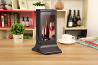 Kiosque de commande automatique avec deux écrans LCD de 7 pouces, WiFi 6, logiciel en nuage, lecteur NFC, affichage d'annonces et conception de table