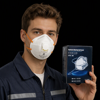 Respirateurs de protection certifiés CE EN149 FFP2, masque de sécurité anti-pollution pour l'utilisation en atelier de construction