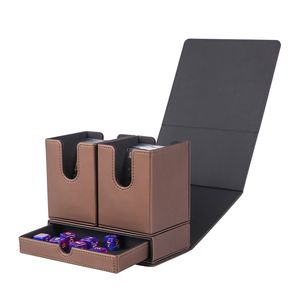 <span class=keywords><strong>Prix</strong></span> de gros Boîte de jeu en cuir Case Custom <span class=keywords><strong>Yugioh</strong></span> Mtg Card Deck Boxes - Product Image 4