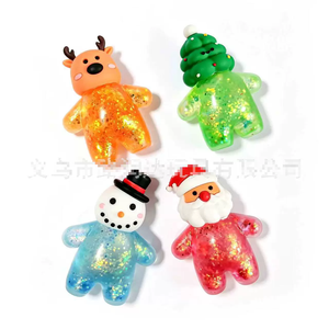 Nouveau jouet anti-stress en maltose à presser, Père Noël et Bonhomme de neige, vente en gros d'usine - Product Image 2