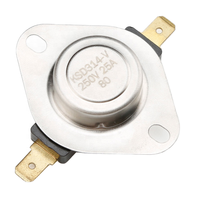 KSD314 25A 45A Protection thermique à réinitialisation automatique manuelle, interrupteur de coupure de température, thermostat à disque bimétallique pour sèche-linge, lave-linge